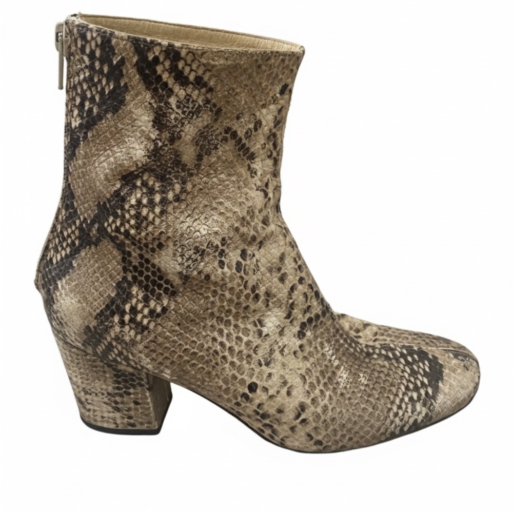 FREE PEOPLE Snake Print Ankle Boots